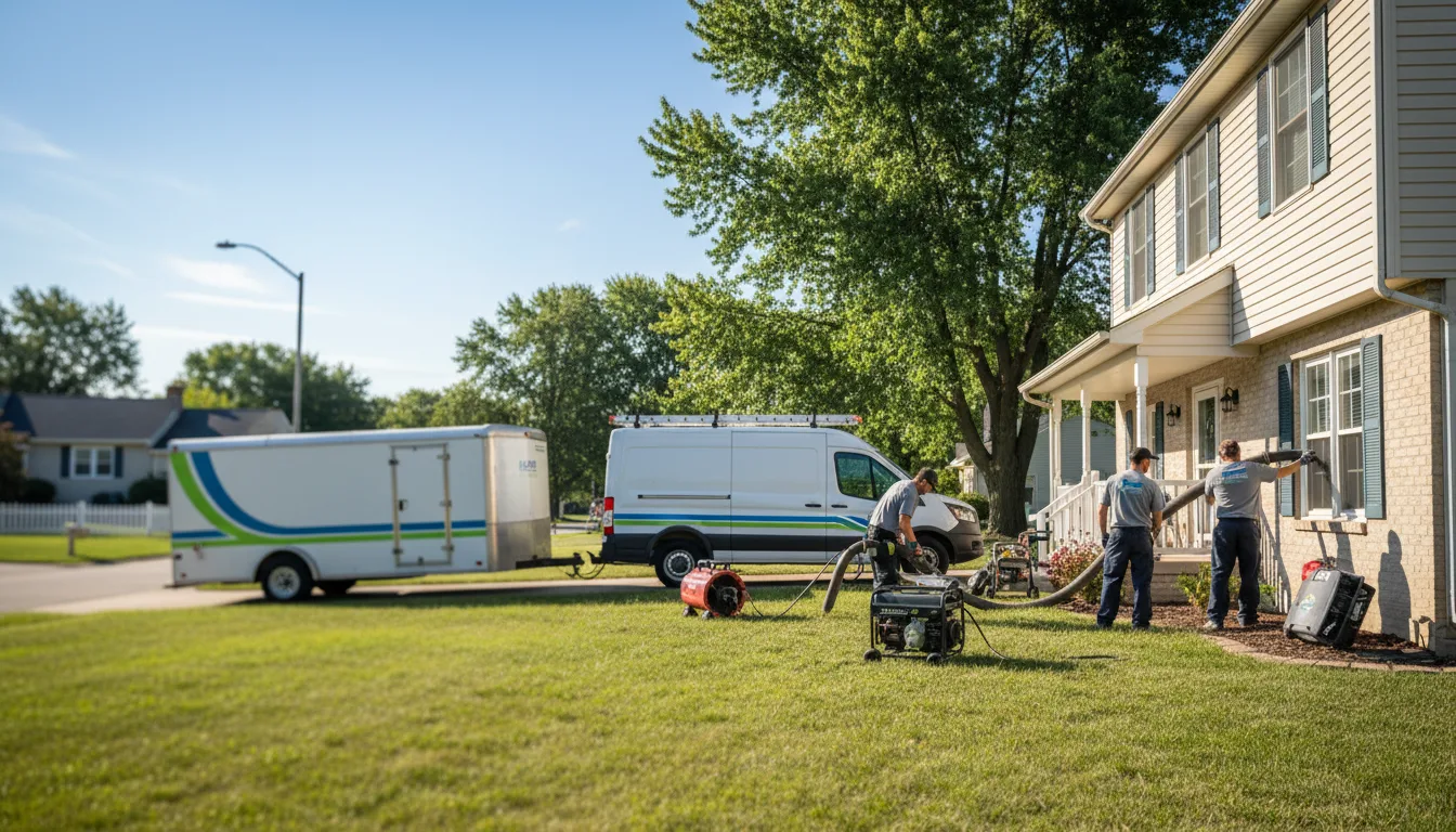 Flooded Basement Restoration And Cleanup With Repair in Ridgeway, OH near me